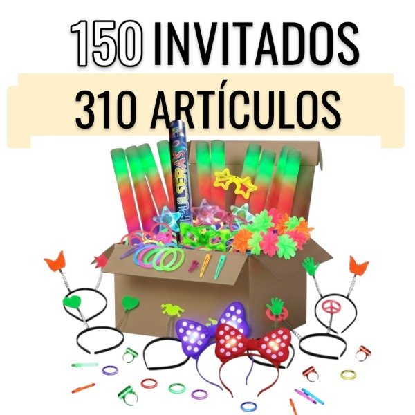 Producto - Combo Luminoso para 150 Invitados con 310 Artículos