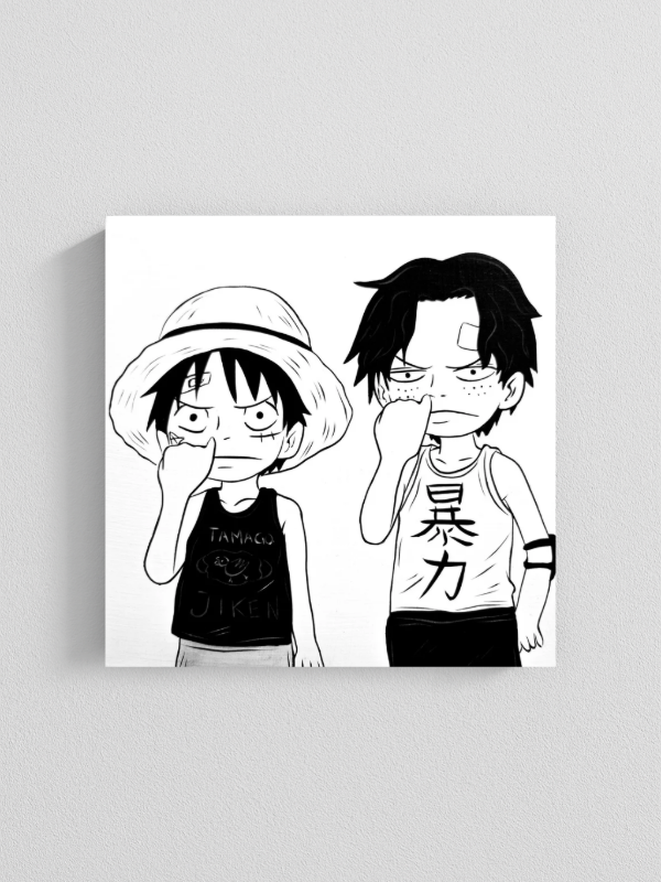 Producto - Cuadro Luffy y Ace -One piece-