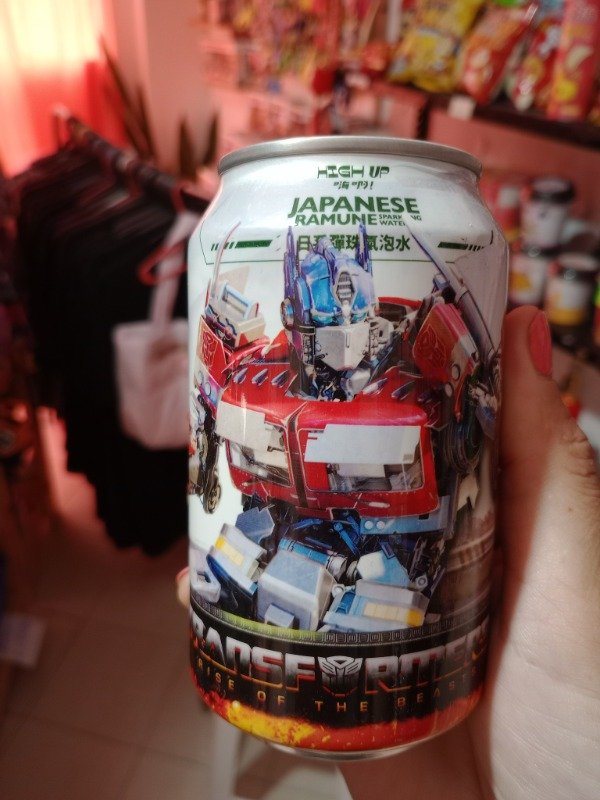 Producto - Gaseosa coleccionable Optimus prime