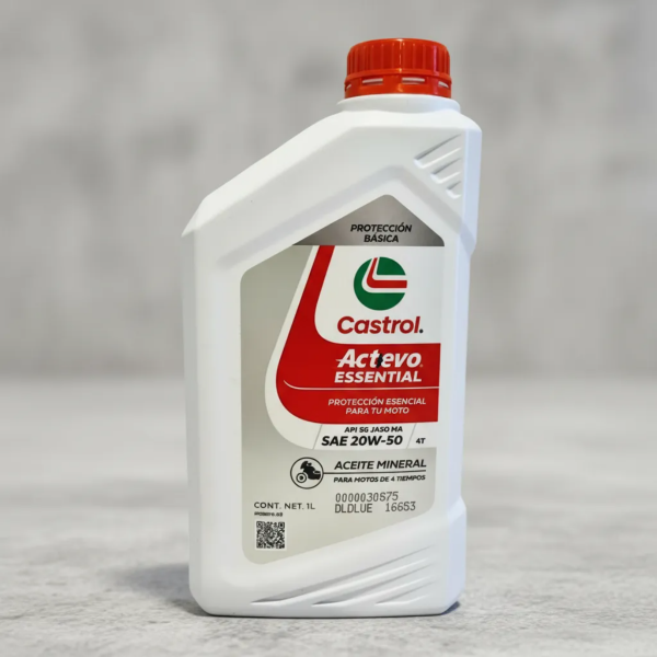 Producto - ACEITE CASTROL MINERAL BASICO ACTEVO 4T ESSENTIAL 20W-50 SG - 1