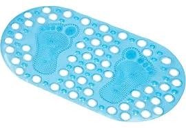 Producto - Alfombra baño pvc oval 35 x 65 cm pies transparente (codigo B0367T)