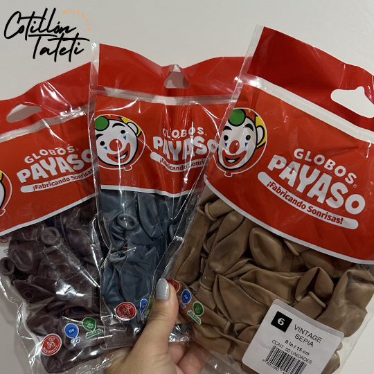 Producto - GLOBO VINTAGE 6 PULGADAS - 50 UNIDADES