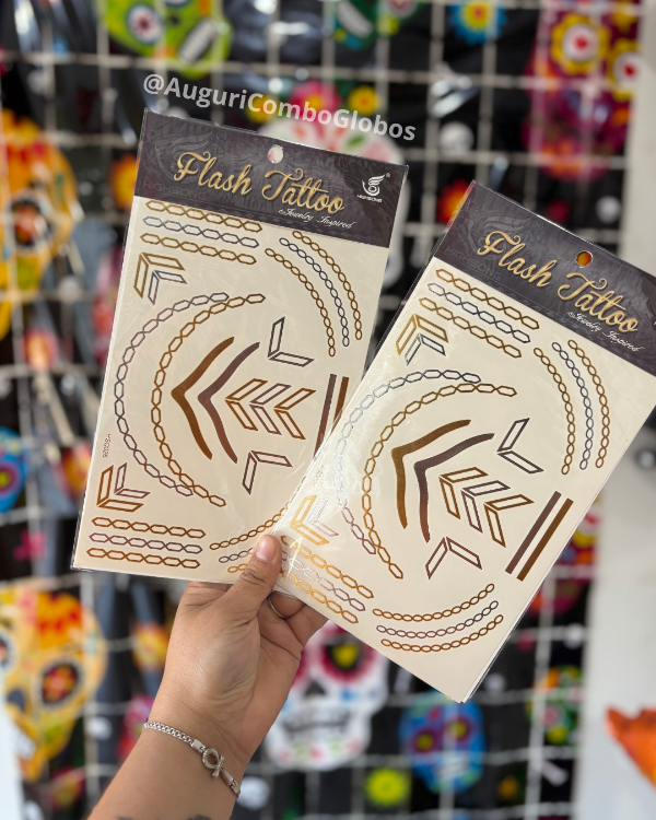 Producto - Tatuaje oro/plata metalizados - plancha
