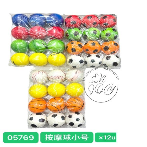 Producto - PELOTAS CHICAS DE MASAJE MODELOS VARIOS X12U
