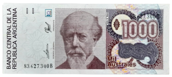 Producto - 1000 Australes (De Paul - Gonzalez Fraga) Bott.2858a Aunc