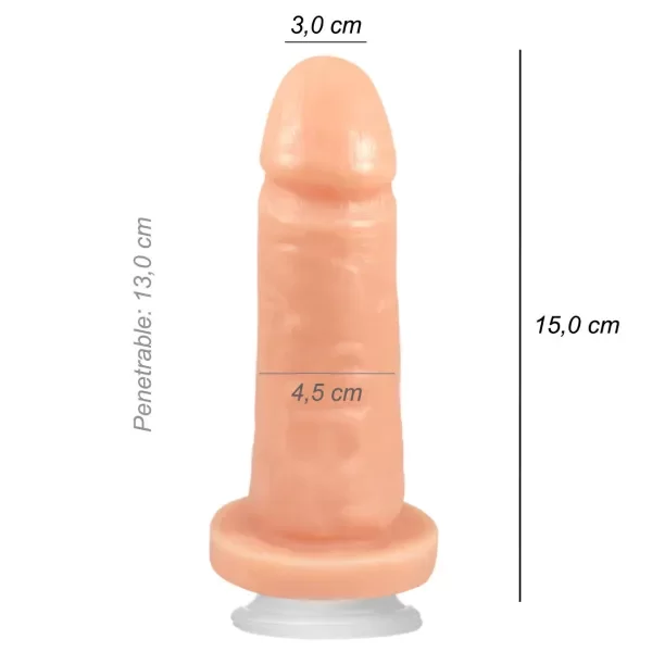 Producto - Dildo Consolador Normal New Ventosa piel - 0