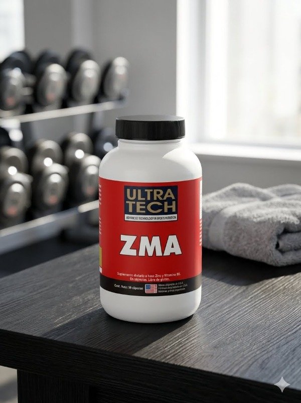 Producto - ZMA Ultra Tech Zinc Magnesio Y Vitamina B6 Para Soporte Diario