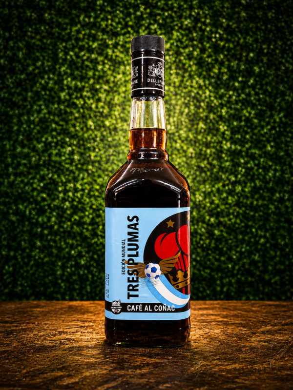 Producto - LICOR TRES PLUMAS EDICIÓN MUNDIAL CAFE AL COÑAC