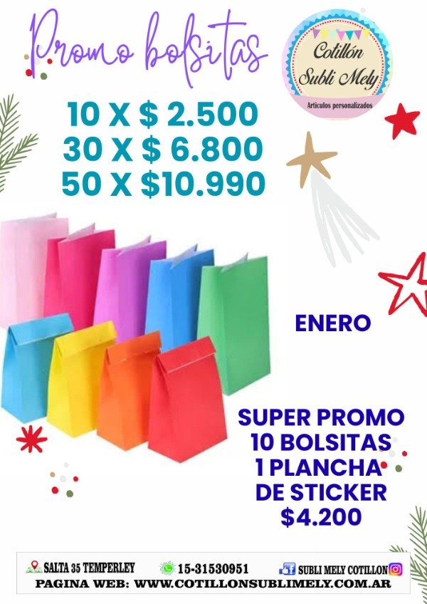 Producto - BOLSITAS DE COLORES