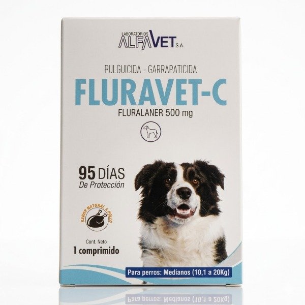 Producto - Fluravet-C 10 A 20 Kg Protección Total por 95 Días contra Pulgas y Garrapatas