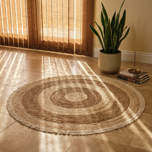 Producto - Alfombra Mimbre y Crochet