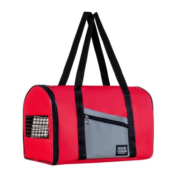 Producto - Bolso Transportador Liviano para Perros y Gatos - Uso Diario - ROJO