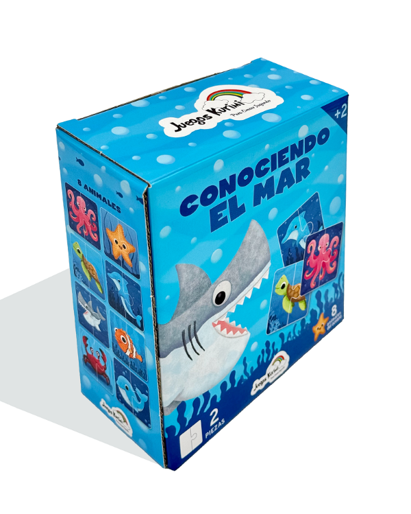 Producto - CONOCIENDO EL MAR - 8 ROMPECABEZAS DE DOS PIEZAS