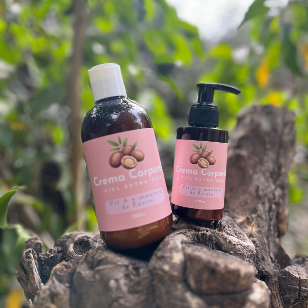Producto - Crema corporal piel extra seca (con vitamina A y manteca de karité)