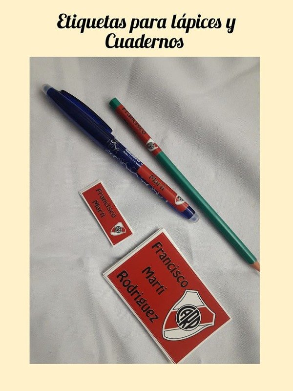 Producto - Etiquetas para lápices y cuadernos - 3