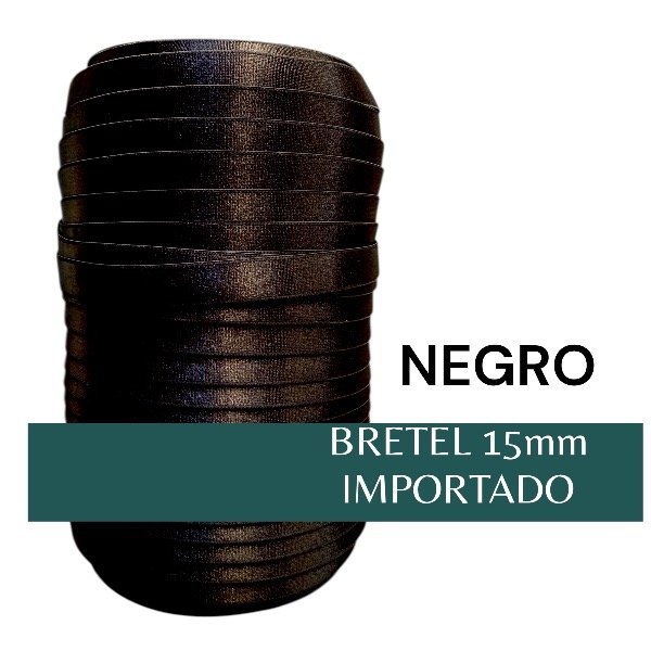 Producto - Bretel 15mm importado Cono NEGRO