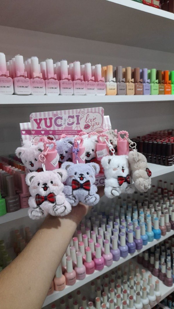 Producto - Lip gloss con llavero de osito YUCCI