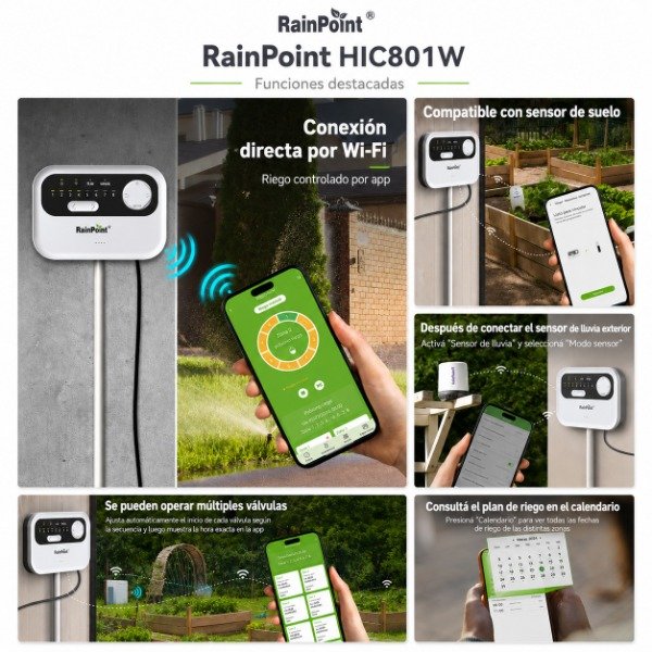 Producto - PROGRAMADOR WIFI 8 ZONAS HIC801W - 0