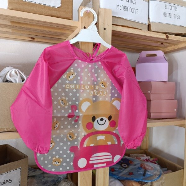 Producto - Pechera para comer - Rosa