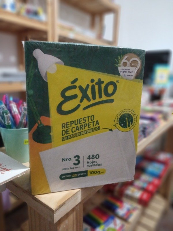 Producto - Repuesto Escolar Éxito N3 x 480h Rayado