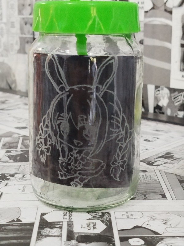 Producto - VASO VIDRIO TAPA + BOMBILLA PEKORA - HOLOLIVE