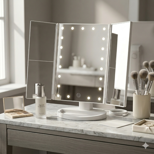 Producto - ESPEJO LED PLEGABLE 180 GRADOS