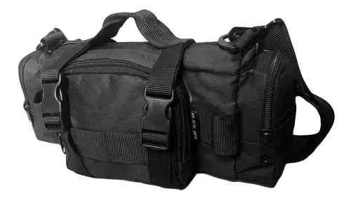 Morral riñonera Woodpack Blackops negra — imagen 3