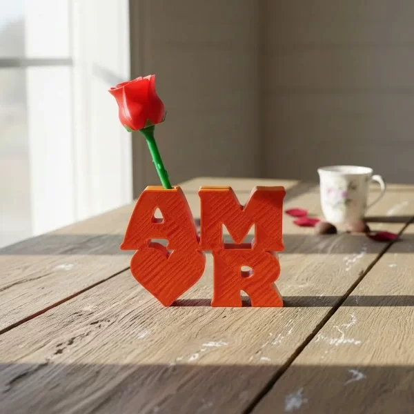 Producto - Deco Amor Con Flor - Dia De Los Enamorados - San Valentin