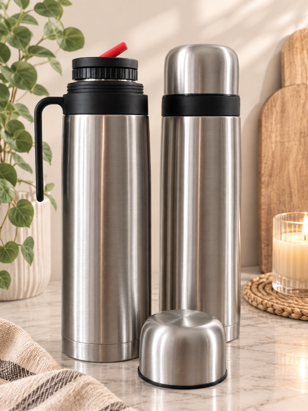 Producto - Termo media manija Plateado