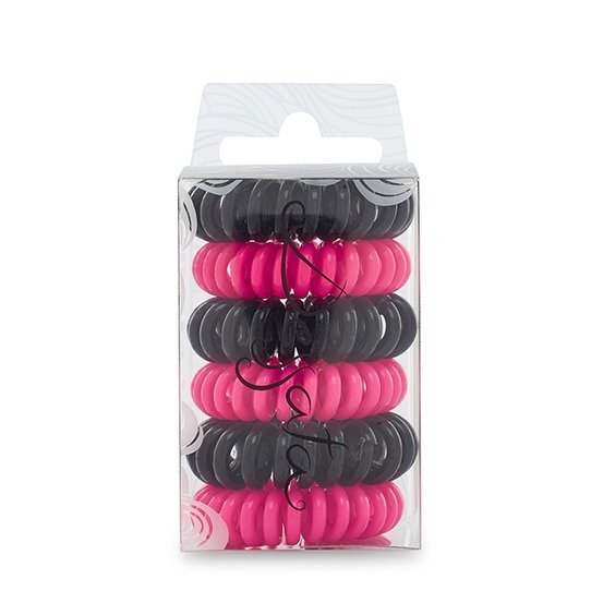 Producto - Coleteros Dessata Antihumedad Negro-Fucsia x6 unidades