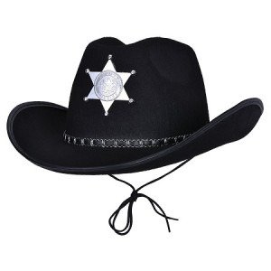 Producto - GORRO VAQUERO NEGRO SHERIFF