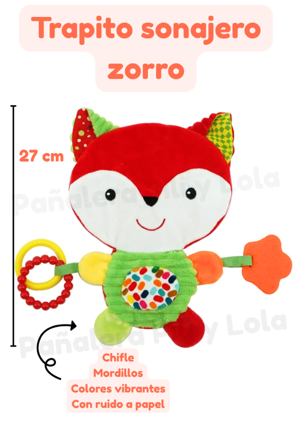 Producto - Trapito sonajero zorro