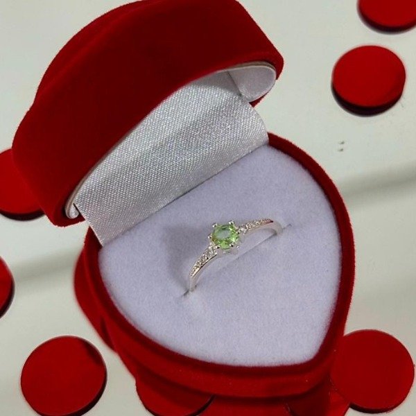 Producto - ANILLO SORTIJA VERDE CLARO