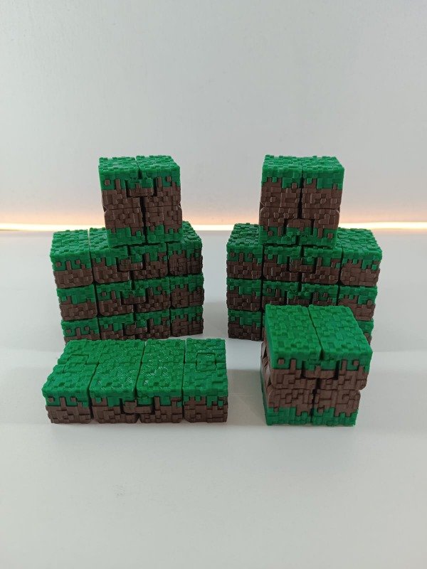 Producto - Cubo Infinito Minecraft Bloque - Antiestrés - Pack por 10 unidades