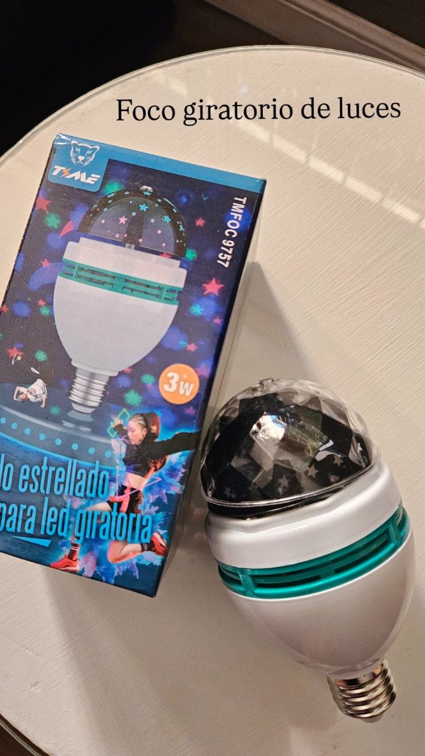 Producto - CIELO ESTRELLADO- FOCO GIRATORIO LED CON ESTRELLAS
