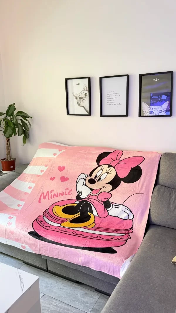 Producto - MANTA POLAR SOFT MINNIE ROSA