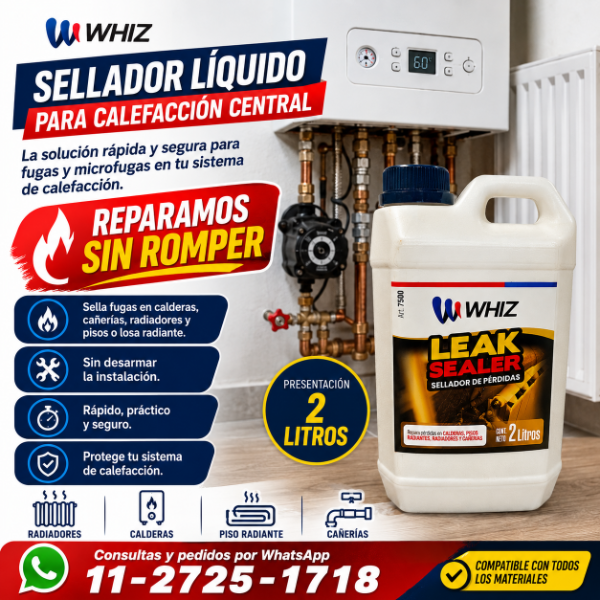 Producto - Sella Fugas de Calderas, Radiadores y Piso Radiante. x 2 litros - 0