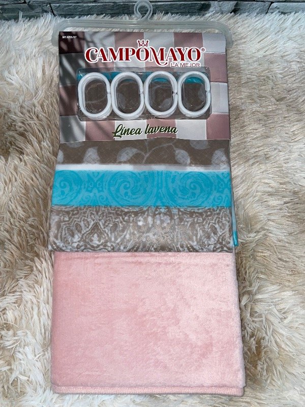 Producto - Set de cortina y alfombra levena - 3
