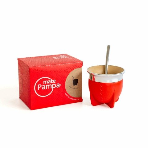 Producto - Mate Pampa Rojo Boca Abierta