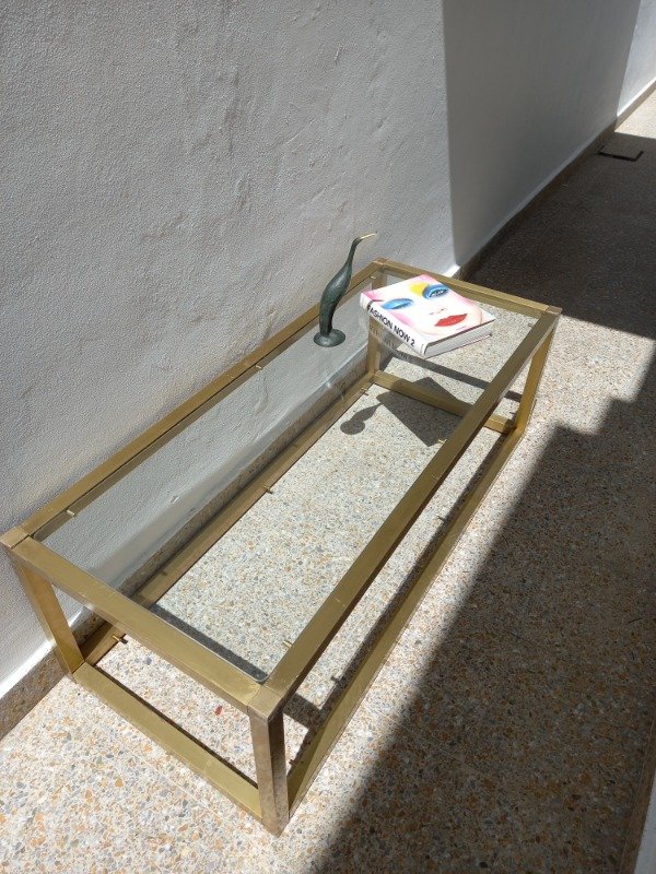 Producto - Mesa ratona bronce dos niveles