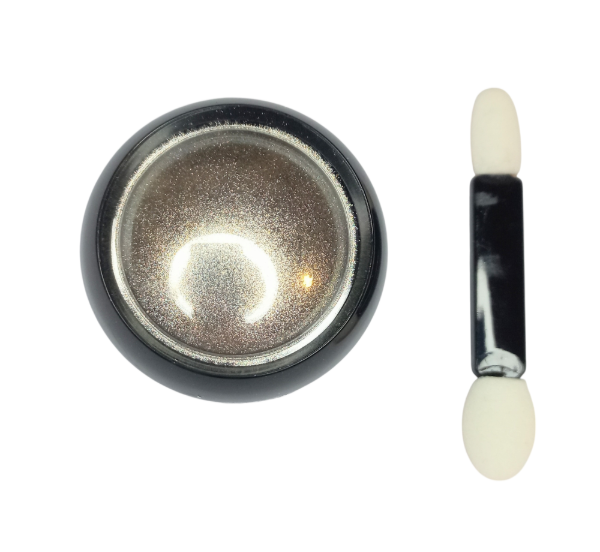 Producto - Polvo espejado color plateado