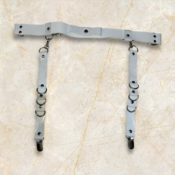 Producto - PORTALIGAS ECOCUERO BLANCO