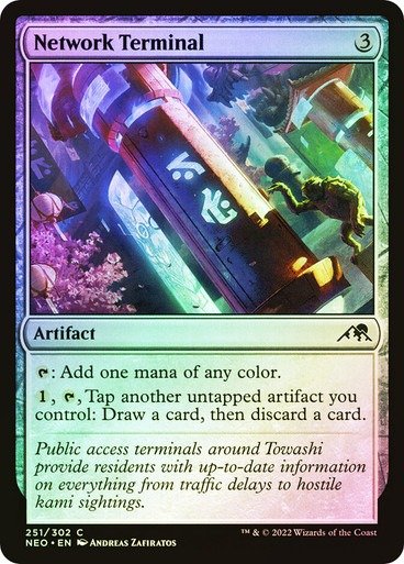 Producto - Network Terminal Foil  Kamigawa: Neon Dynasty