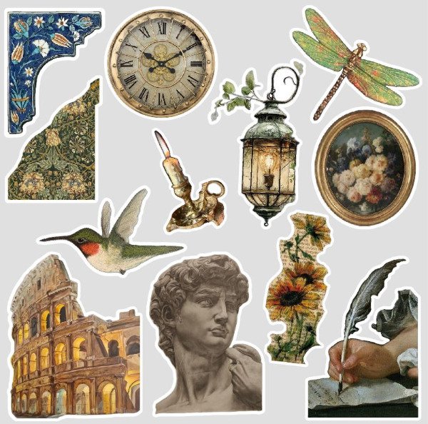 Producto - Plancha de stickers decorativos 028