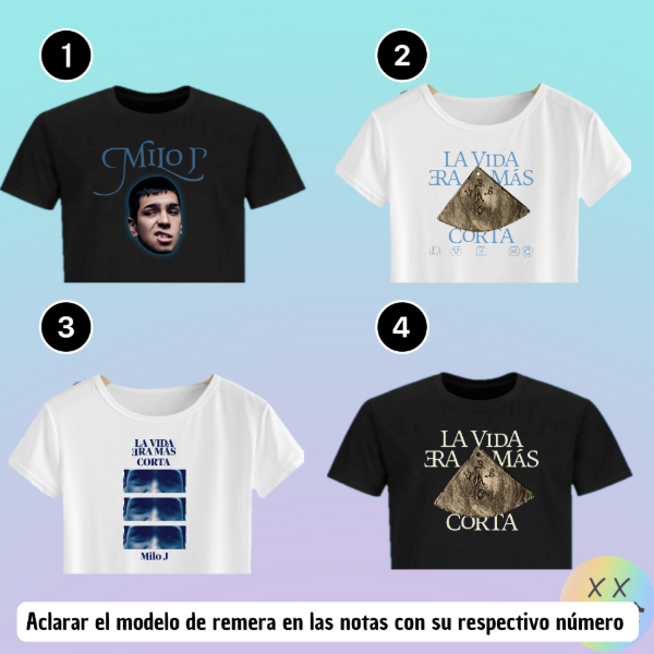 Producto - Crop Top Milo J #1 (varios modelos)