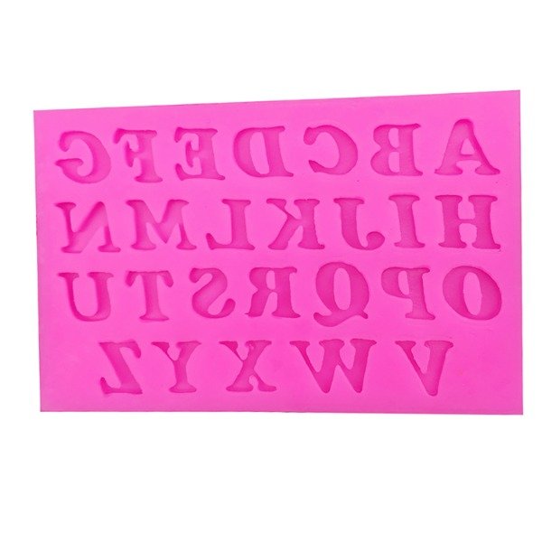 Producto - Molde de silicona mini letras 1cm
