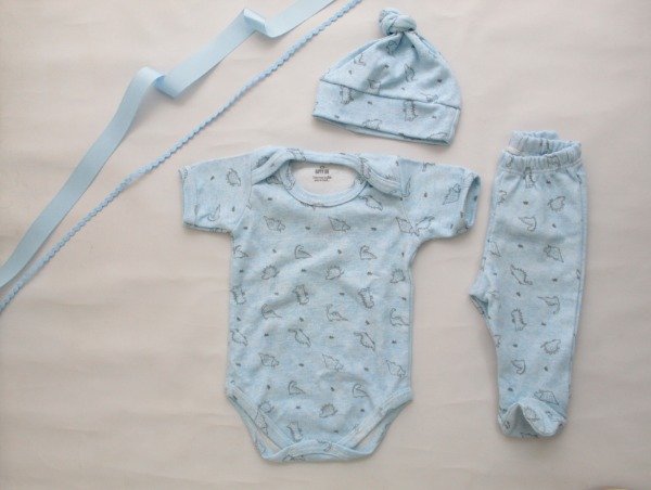 Producto - Ajuar Dino Celeste