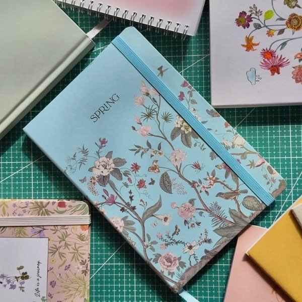 Producto - Cuaderno Spring celeste