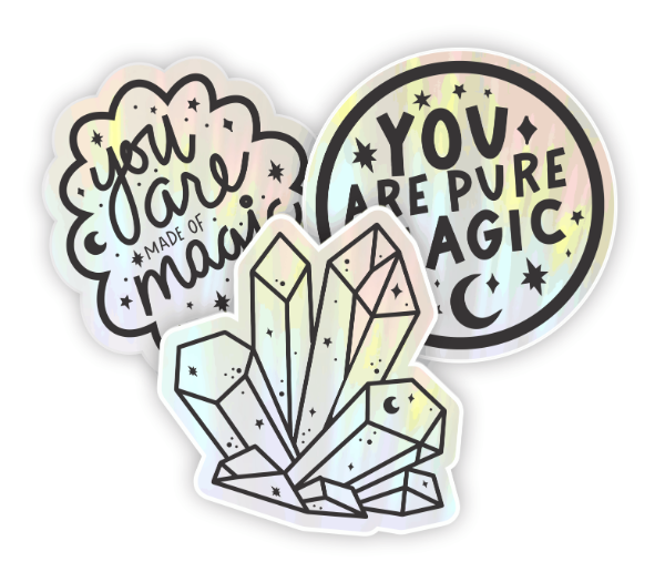 Producto - Pack X3 Stickers Suncatcher Atrapasoles Magic Negro