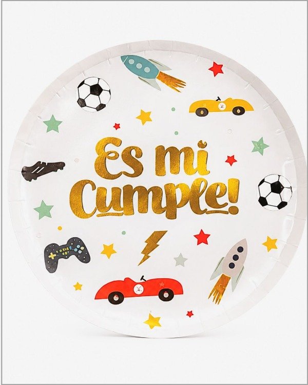 Producto - PLATOS "ES MI CUMPLE" KIDS X10UN.